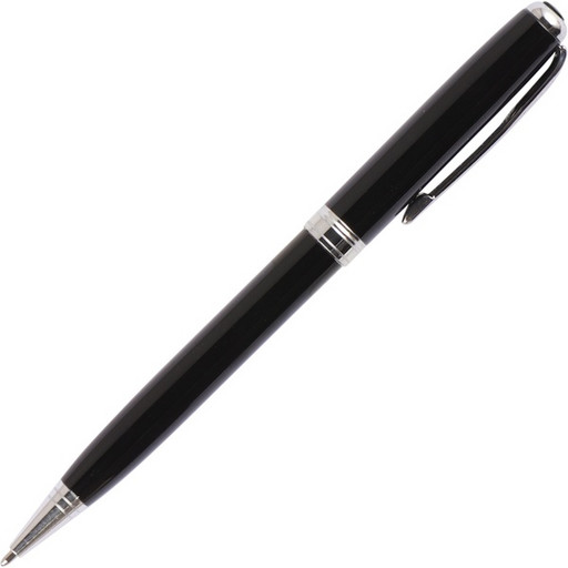Ручка шариковая подарочная FIORENZO поворотный механизм,  цвет корпуса черный, синяя в картоне*