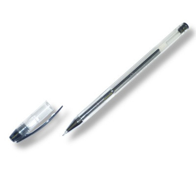 Ручка CROWN гелевая черная 0.5 игольч. стержень