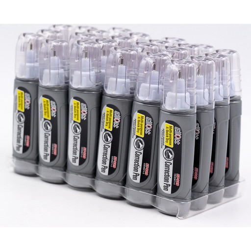 Ручка-корректор 15 мл ELLOTT: метал. н-к, осн. растворителя, плоск. корп.