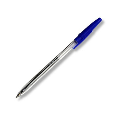 Ручка шариковая 0,7 мм синяя Attache Economy Elementary, прозрачный корпус