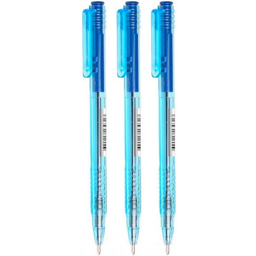 Ручка шариковая автоматическая 0,7 мм синяя  СТАММ пластик. тонир. корпус