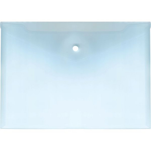 Папка-конверт на кнопке, А4, PP 180 мкм, прозрачная, deVENTE