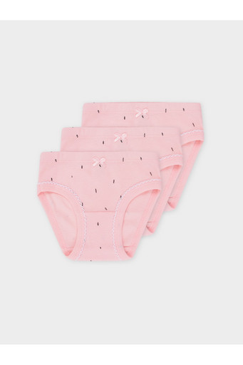 Набор трусы/ уп бежево-розовый, штрихи