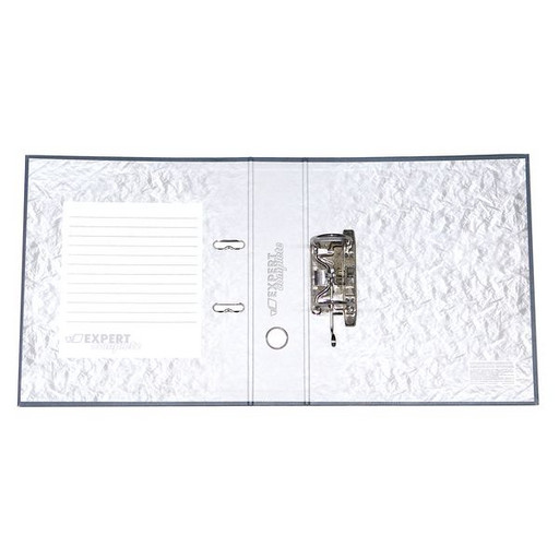 Папка–регистратор с арочным механизмом Expert Complete Classic  А4, 75 мм, т/карман, PVC, т.серый