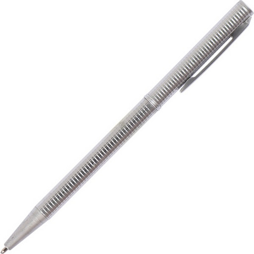 Ручка шариковая подарочная FIORENZO поворотный механизм,  цвет корпуса серебряный, синяя*
