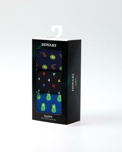 DIWARI (3 пары в коробке) Хлопковые носки с рисунками40-41