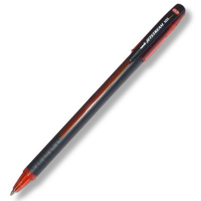 Ручка шариковая 0,7 мм красная Uni Jetstream SX-101 подпружинный ПУ, грип-зона, Ultra Glide