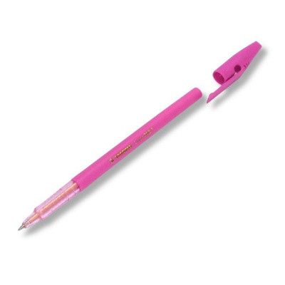 Ручка шариковая 0,7 мм розовая STABILO Liner 808F Classic, F, матовый непрозр. корпус, рифленый грип