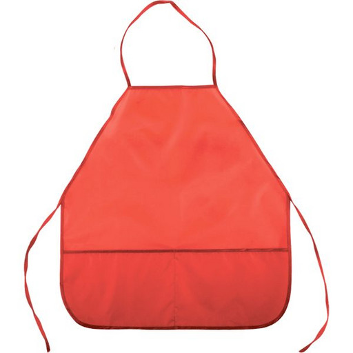 Фартук с нагрудником deVENTE, S, 2 кармана, водоотталкивающая ткань, красный