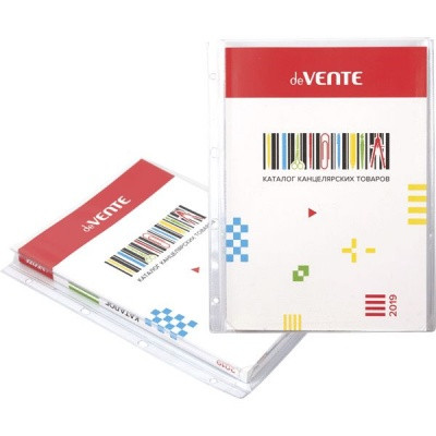 Файл-вкладыш с расширением, А4, 180 мкм, 1 шт., фактура "глянец", deVENTE