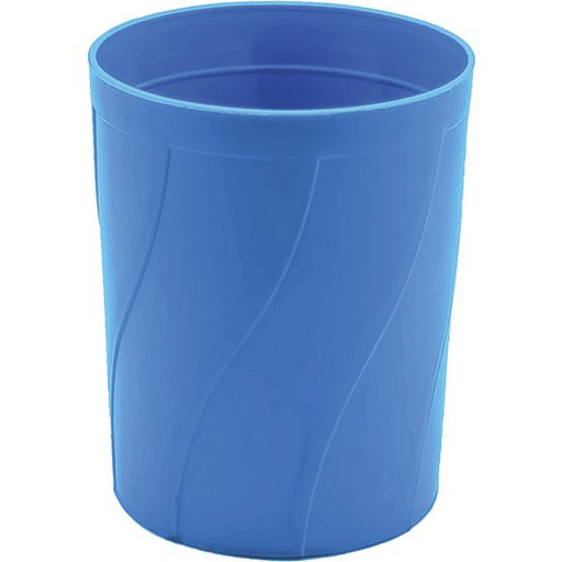 Стакан-органайзер пластиковый deVENTE, 98*80*80 мм, голубой, круглый, рифление "волна"