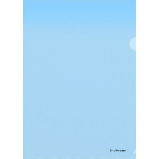 Папка-уголок А4, PP 160 мкм, полупрозр., "глянец", ErichKrause Glossy Classic/ Синяя
