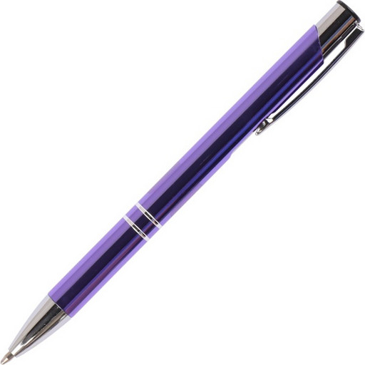 Ручка шариковая подарочная автоматическая FIORENZO,  цвет корпуса фиолетовый, синяя в футляре