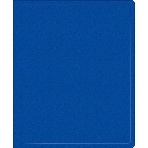 Папка на 2-х кольцах, А4, пластиковая, 500 мкм, "песок", 18 мм, синяя, Silwerhof Eco