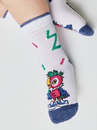 Брестские Носки детские 3053 СМФ "Попугай Кеша" (средней длины)13-14