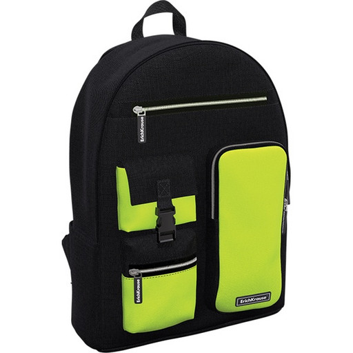 Рюкзак универсальный ErichKrause ActiveLine Cargo 18L Black&Yellow, 40*29*16 см, 385 г, 1 отд., 7 карманов