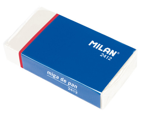 "Milan" Мягкий ластик из синтетического каучука 2412 7,2 х 4 х 1,3 см 12 шт. СК/Распродажа CMM2412