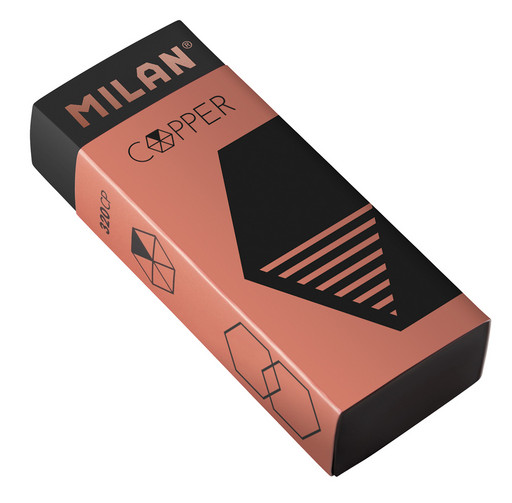 "Milan" Ластик nata 320CP Copper с карт. держателем 6,1 х 2,3 х 1,2 см 20 шт. CPM320CP ассорти