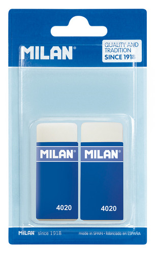 "Milan" Набор 2 ластика 4020 в блистере 5,5 х 2,3 х 1,3 см BMM9232