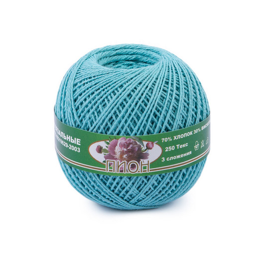 Пряжа СПБ "Пион" 70% хлопок, 30% вискоза 6 шт. х 50 г 200 м