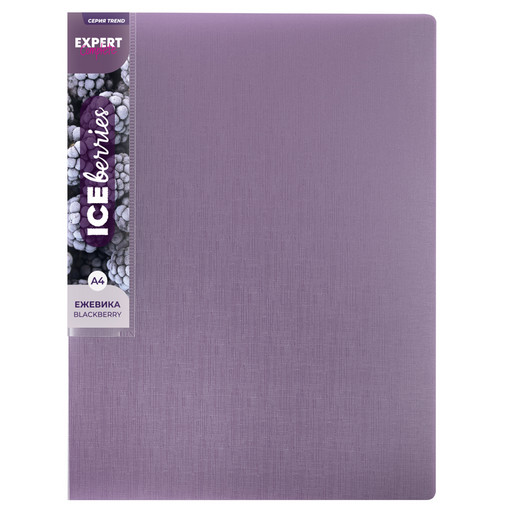 "Expert Complete" Trend ICEberries Папка на 2 О-кольцах A4 700 мкм 25 мм лён 1 шт. d - 20 мм ежевика EC211320072