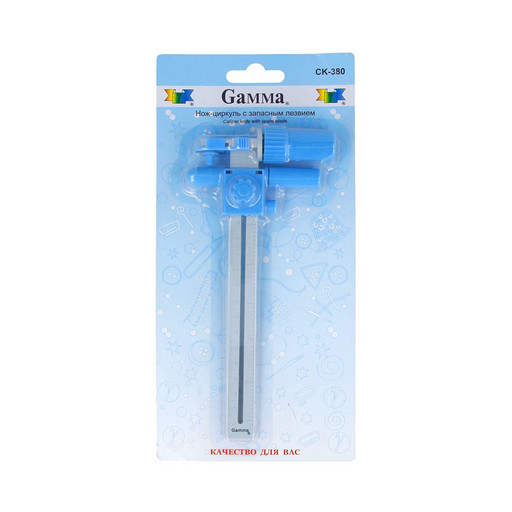 "Gamma" CK-380 Нож-циркуль металл d 18 мм в блистере .