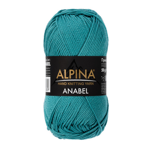 Пряжа ALPINA "ANABEL" 2 100% мерсеризованный хлопок 10 шт. х 50 г 120 м ± 6 м