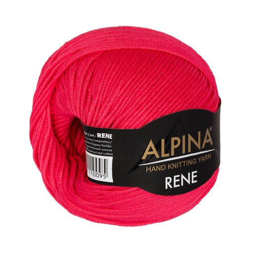 Пряжа ALPINA "RENE" 2 100% мерсеризованный хлопок 10 шт. х 50 г 105 м ± 5 м