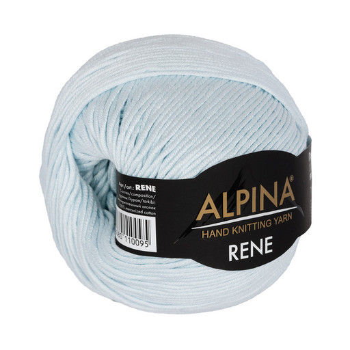 Пряжа ALPINA "RENE" 2 100% мерсеризованный хлопок 10 шт. х 50 г 105 м ± 5 м