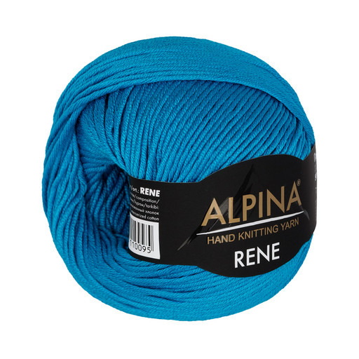 Пряжа ALPINA "RENE" 100% мерсеризованный хлопок 10 шт. х 50 г 105 м ± 5 м
