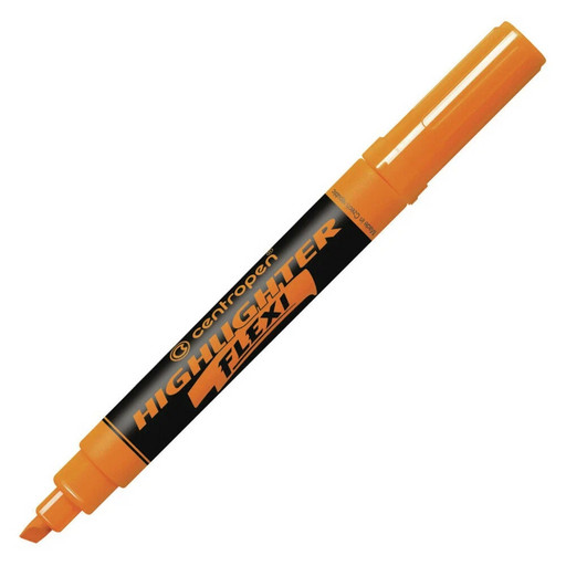 "Centropen" Текстовыделитель HIGHLIGHTER FLEXI - (super-flexible tip) 1-5 мм перо скошенное 10 шт.
