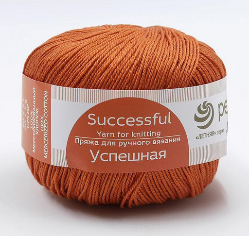 Пряжа Пехорская ПТ "Успешная" 100% мерсеризованный хлопок 10 шт. х 50 г 220 м