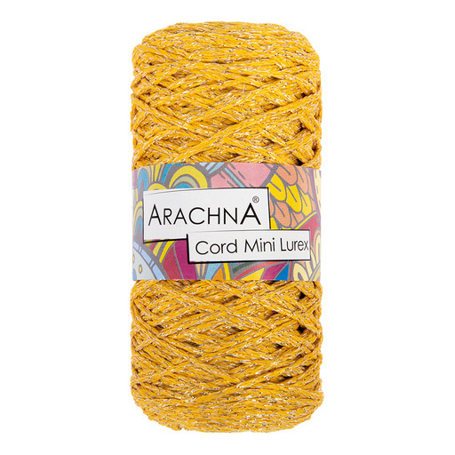 Пряжа ARACHNA "Cord Mini Lurex" 90% полиэфир, 10% люрекс 3 шт. х 75 г ± 10 г 200 м ± 10 м