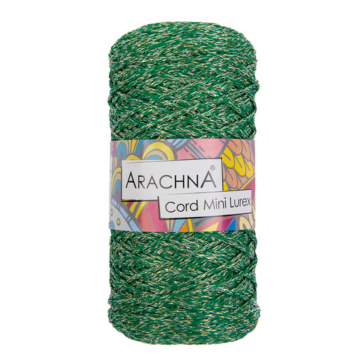 Пряжа ARACHNA "Cord Mini Lurex" 90% полиэфир, 10% люрекс 3 шт. х 75 г ± 10 г 200 м ± 10 м