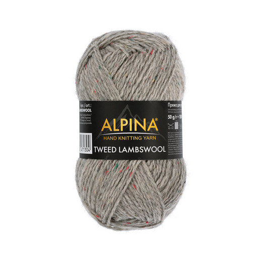 Пряжа ALPINA "TWEED LAMBSWOOL" 75% шерсть, 25% полиамид 10 шт. х 50 г 150 м ± 5 м