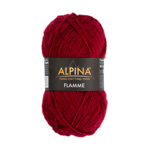 Пряжа ALPINA "FLAMME" 59% хлопок, 29% шерсть, 12% акрил 10 шт. х 50 г 90 м ± 5 м