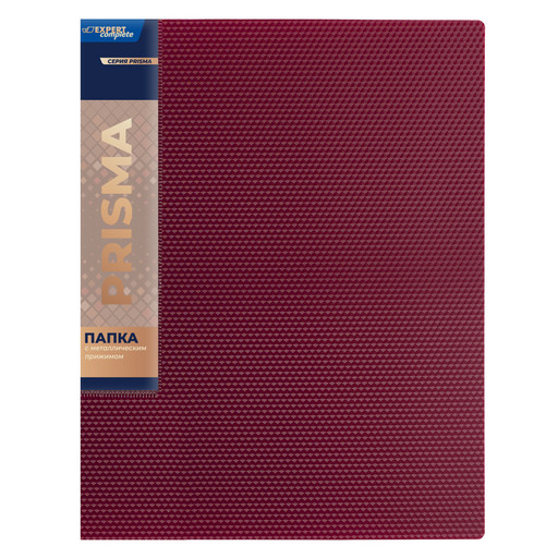 "Expert Complete" PRISMA Папка с металлическим прижимом A4 700 мкм 20 мм эффект 3D 6 шт. рубиновый new EC210700126