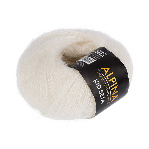 Пряжа ALPINA "KID SETA" 70% кид мохер, 30% шелк 4 шт. х 25 г 225 м ± 5 м