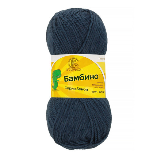 Пряжа Камтекс КТ "Бамбино" 65% акрил, 35% мериносовая шерсть 10 шт. х 50 г 150 м