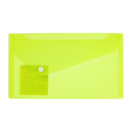 "Expert Complete" Trend NEON Папка-конверт с кнопкой travel 180 мкм волокно 12 шт. лайм EC211130121