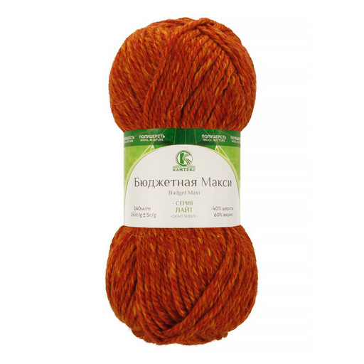 Пряжа Камтекс КТ "Бюджетная Макси" 60% акрил, 40% шерсть 4 шт. х 150 г 140 м