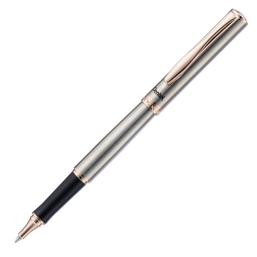 "Pentel" Ручка роллер, гелевый синий стержень 0,7 мм, в подарочном футляре K600PG-LR7CEBSET цвет чернил: синий