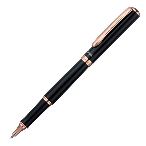 "Pentel" Ручка роллер, гелевый синий стержень 0,7 мм, в подарочном футляре K611APG-LR7CEBSET цвет чернил: синий