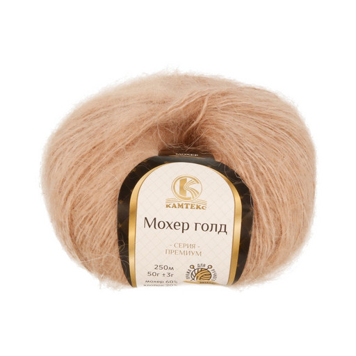 Пряжа Камтекс КТ "Мохер Голд" 60% мохер, 20% хлопок, 20% акрил 10 шт. х 50 г 250 м