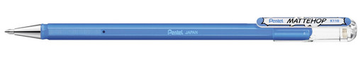 "Pentel" Ручка гелевая с супер укрывистыми чернилами Mattehop K110-VSX цвет чернил: голубой