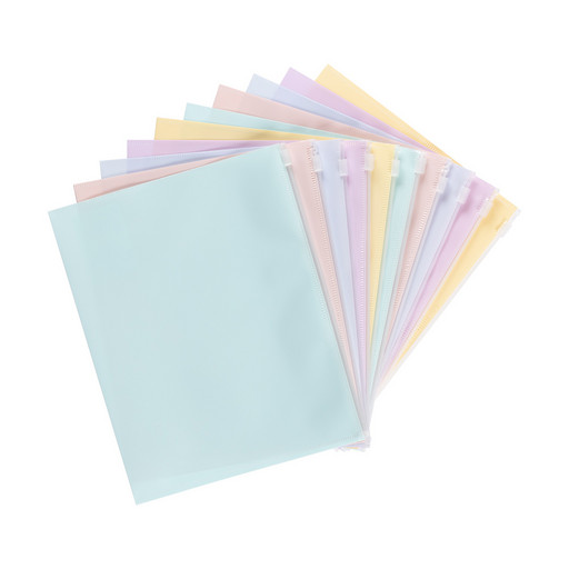 "Expert Complete" Trend Pastel Папка-конверт на ZIP-молнии A5+ 180 мкм диагональ 10 шт. ассорти EC211040200