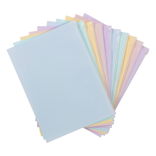 "Expert Complete" Trend Pastel Папка-конверт на ZIP-молнии A4 180 мкм диагональ 10 шт. ассорти EC2112400