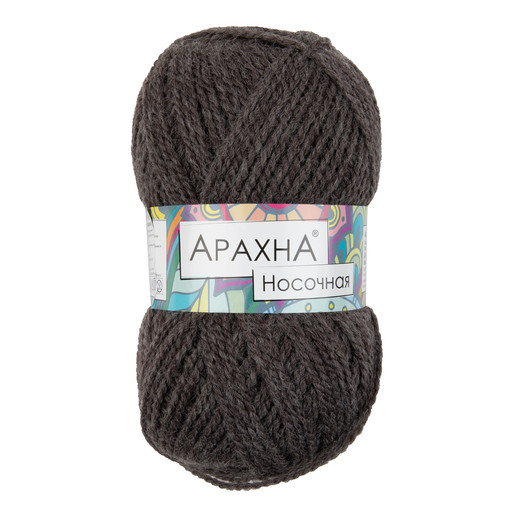 Пряжа ARACHNA "Носочная" 50% шерсть, 50% акрил 5 шт. х 100 г 250 м