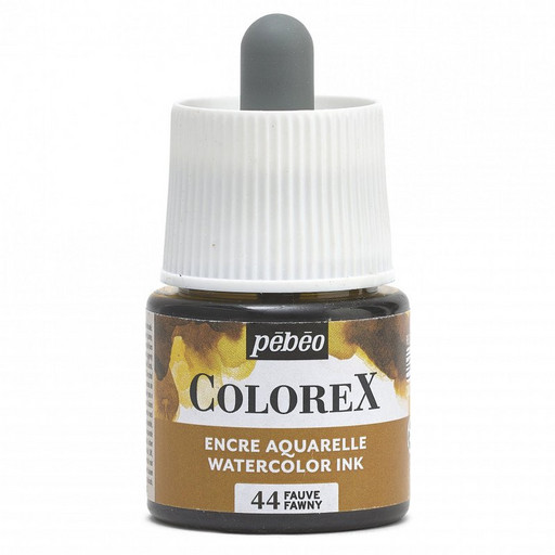 Краска акварель "PEBEO" акварельные чернила Colorex во флаконе с пипеткой 45 мл 417044 желто-коричневый