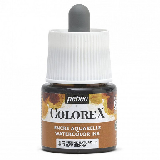 Краска акварель "PEBEO" акварельные чернила Colorex во флаконе с пипеткой 45 мл 417045 сиена натуральная